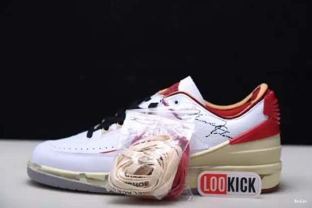 White Low Jordan Retro Off-White 2 SP DJ4375-106 Red 0507